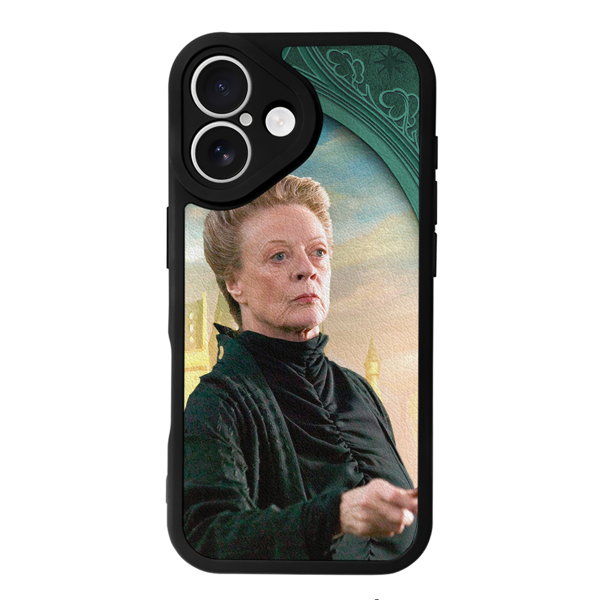 （画像用） Harry Potter ハリー・ポッターシリーズ 【iPhone 16シリーズ対応】シリコンスマホケース（レザー調） 材質：シリコン